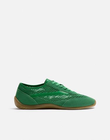 RETRO STYLE TRAINERS LIMITED EDITION - Green by Zara