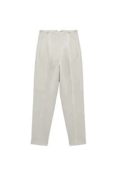 HIGH-WAIST TROUSERS