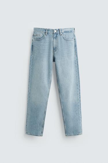 SLIM FIT TAPERED JEANS - Light blue by Zara - Image 5