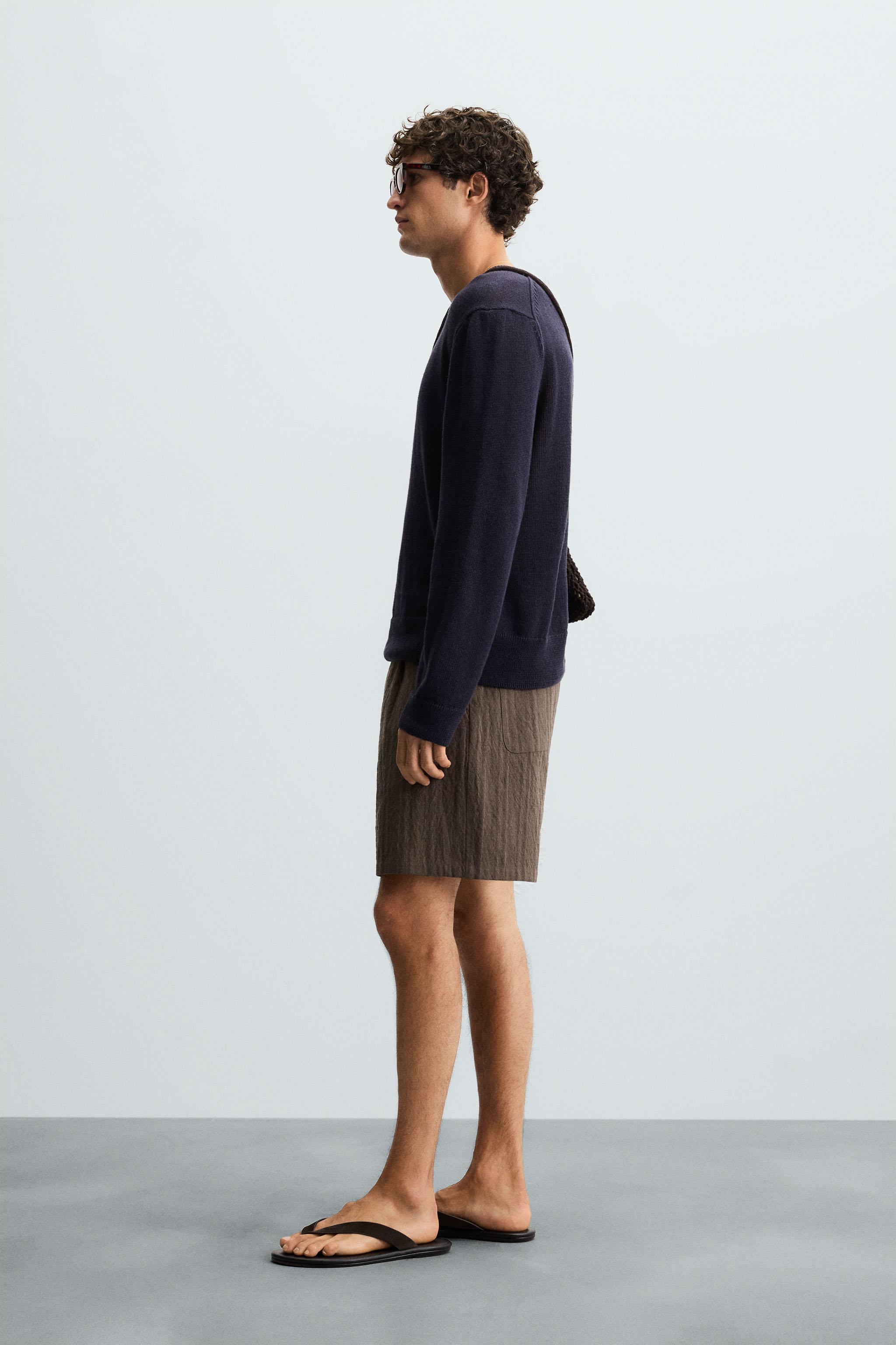 BERMUDA REGULAR FIT RAYURES