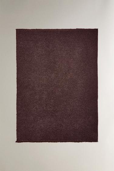 Zara CHENILLE BLANKET - Brown