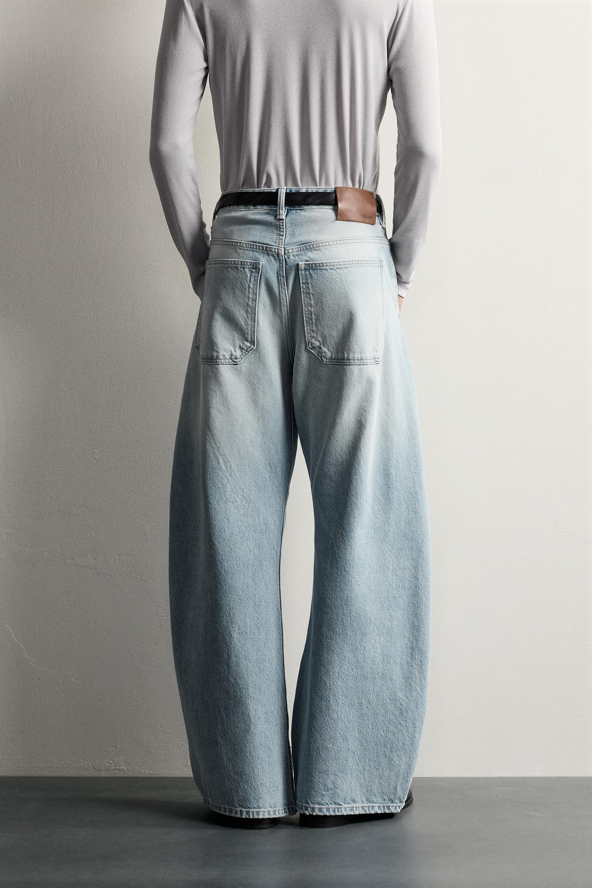 LOOSE BARREL FIT JEANS