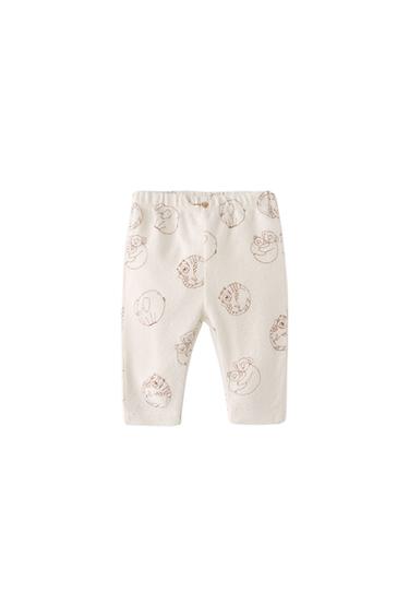 ANIMAL PRINT PLUSH TROUSERS