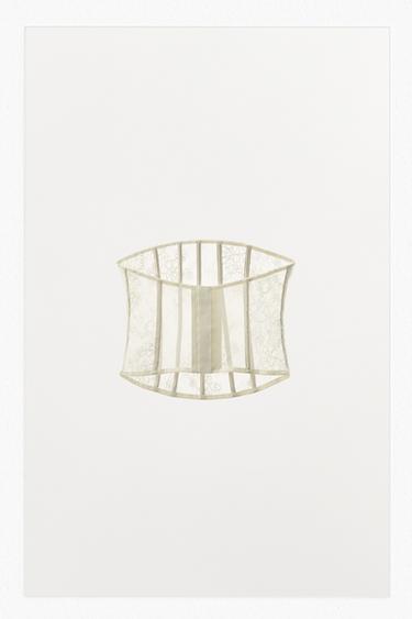 LIMITED EDITION LACE CORSET - ecru-white by Zara