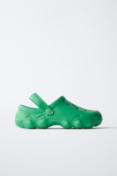 SABOTS CAOUTCHOUTÉS - Vert de Zara