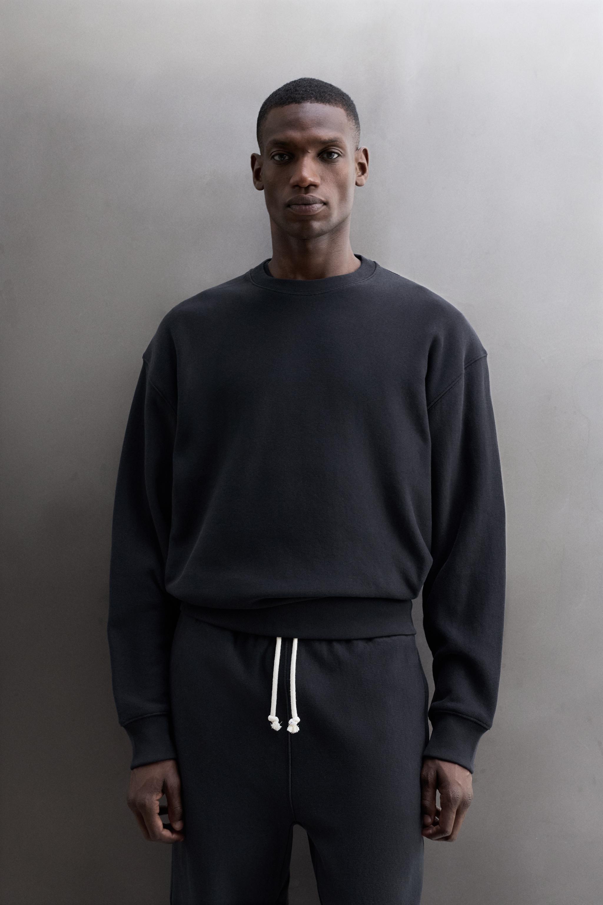 Zara CREWNECK relaxed fit SWEATSHIRT görsel 2