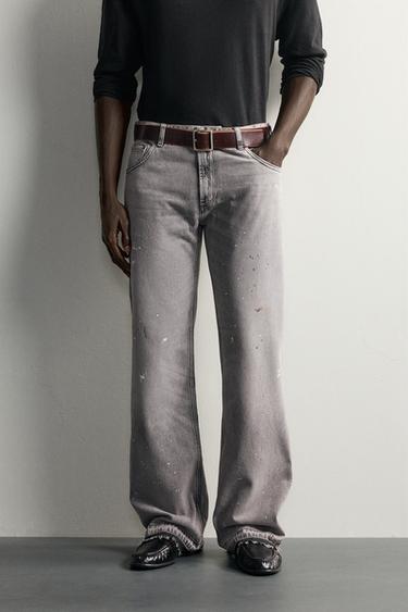 JEANS BOOTCUT FIT TAILLE BASSE - Gris de Zara