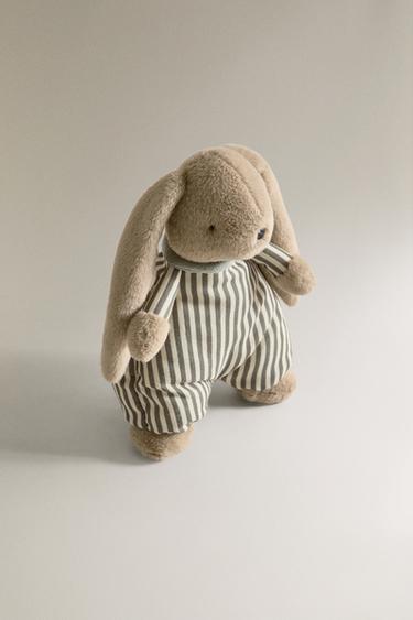 KIDS' MUSICAL BUNNY SOFT TOY - Dark beige by Zara - Image 1