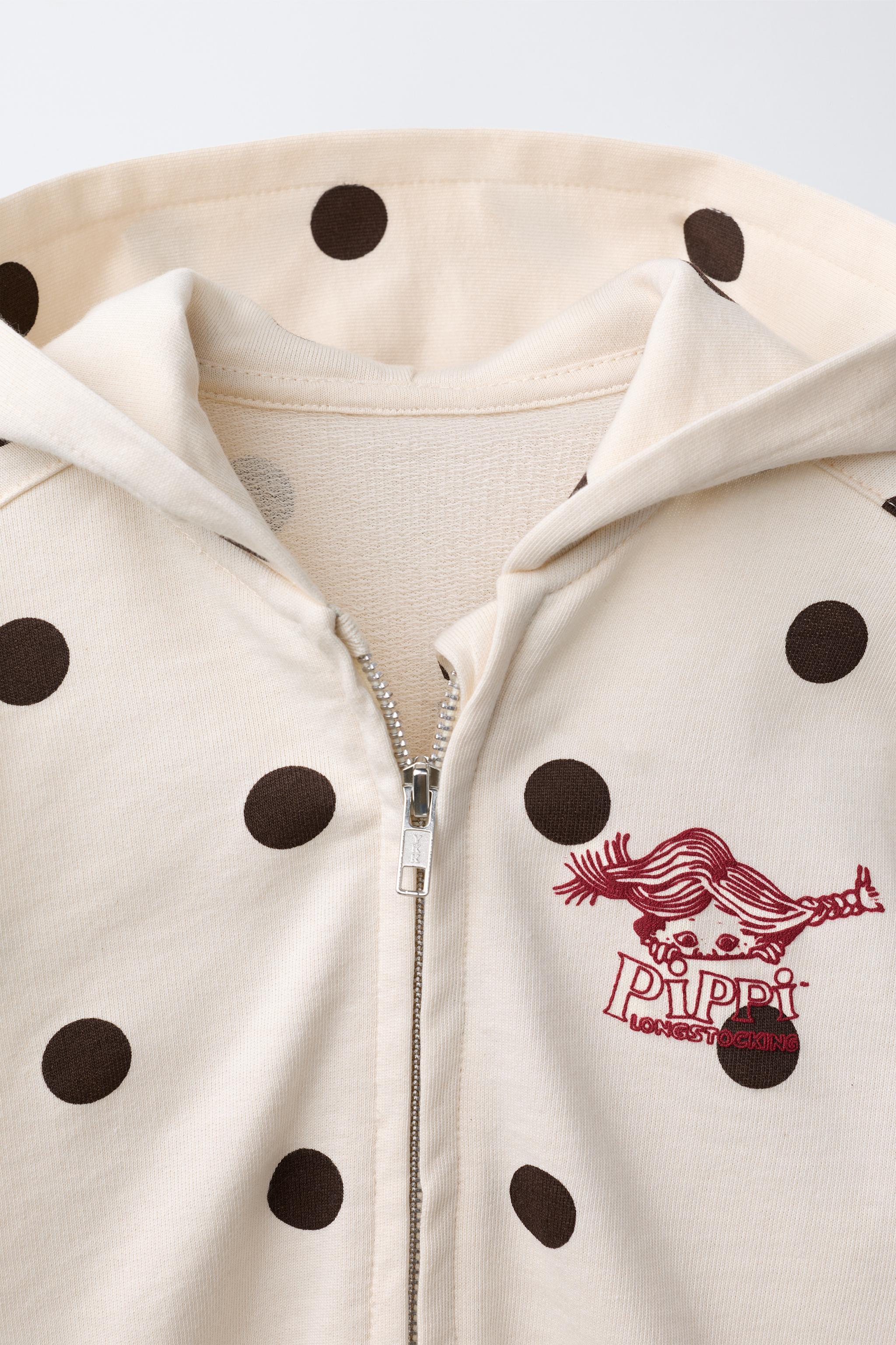 PIPPI LONGSTOCKING POLKA DOT SWEATSHIRT