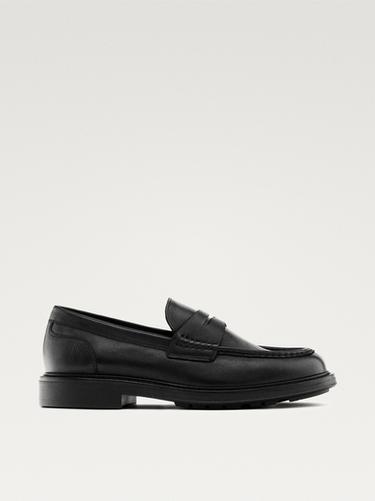 Mocasín piel soft - Negro de Zara
