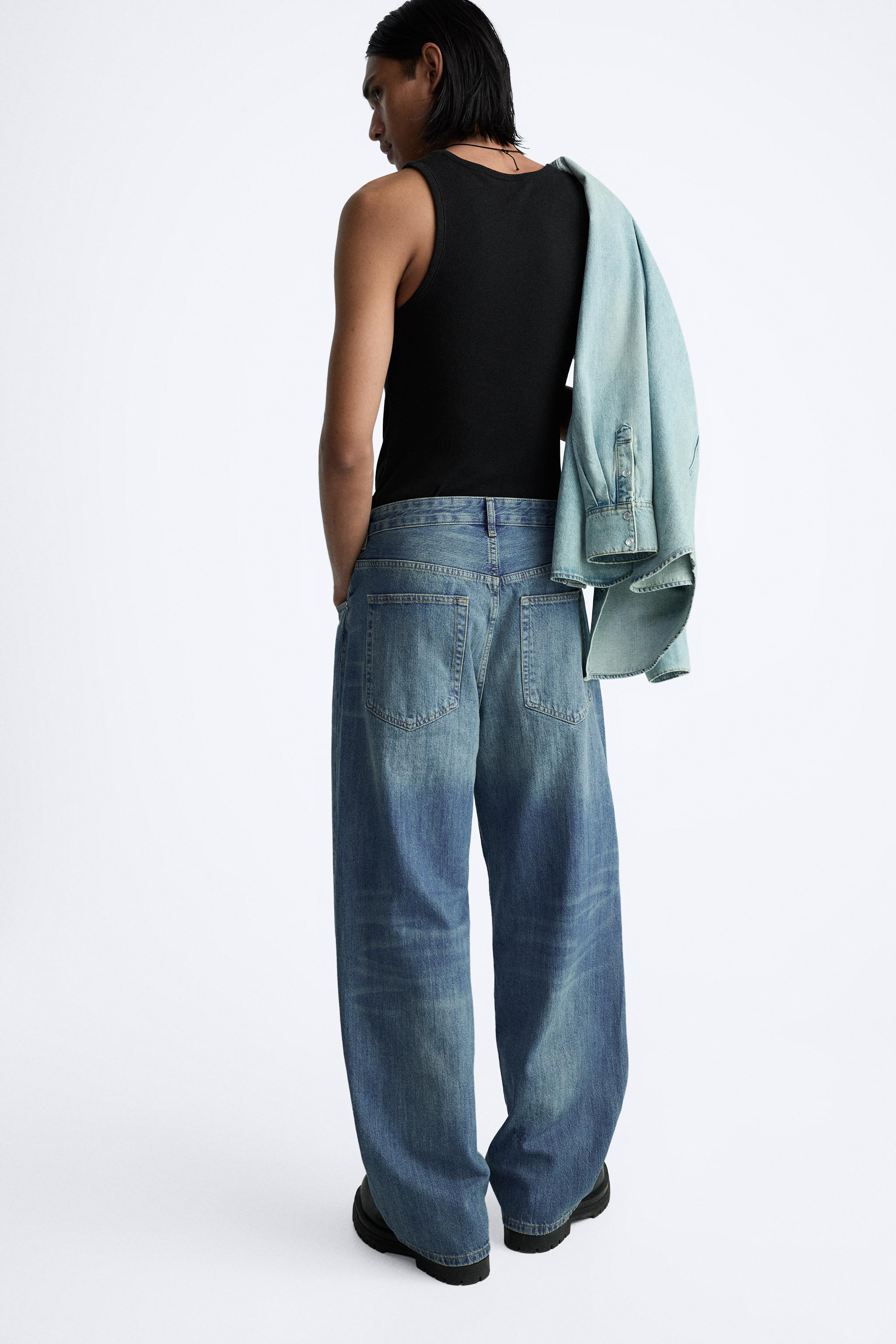 BAGGY FIT JEANS - Blue | ZARA United States