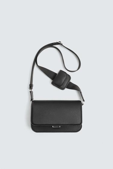 MALA A TIRACOLO TEXTURA - Preto da Zara