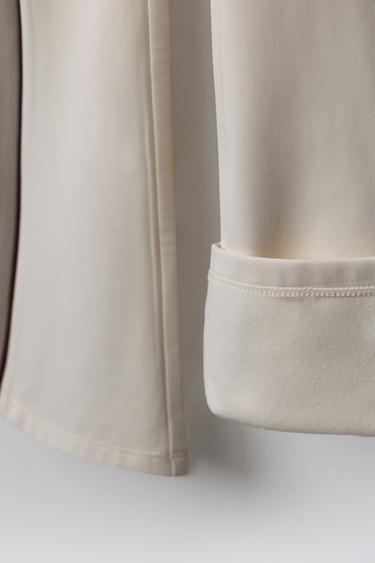 SKI COLLECTION THERMAL FLARE TROUSERS - Ecru by Zara - Image 3