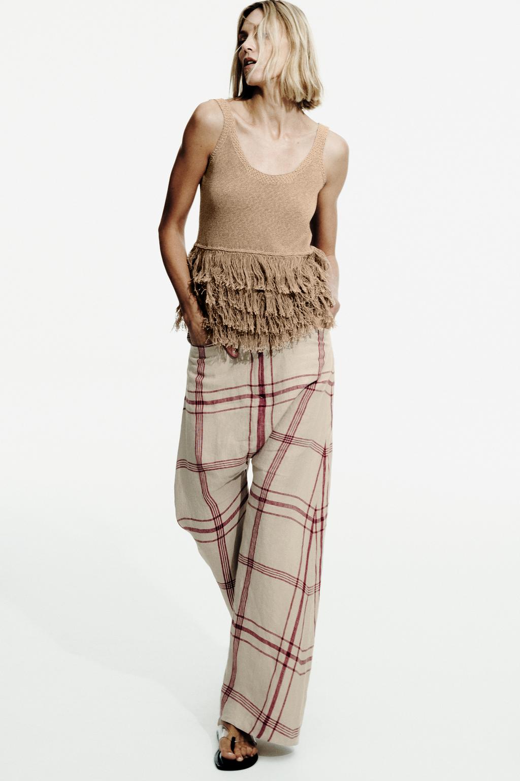 FRINGED KNIT TOP - image 2