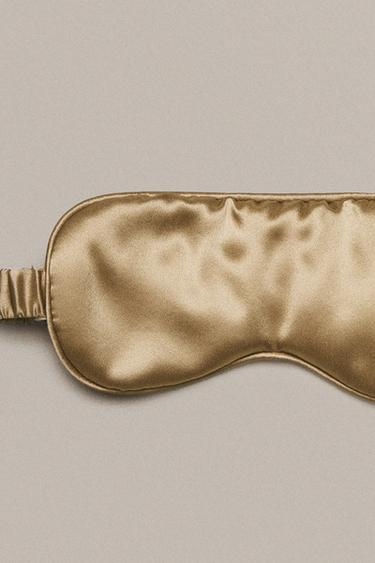 MULBERRY SILK EYE MASK - Gold by Zara