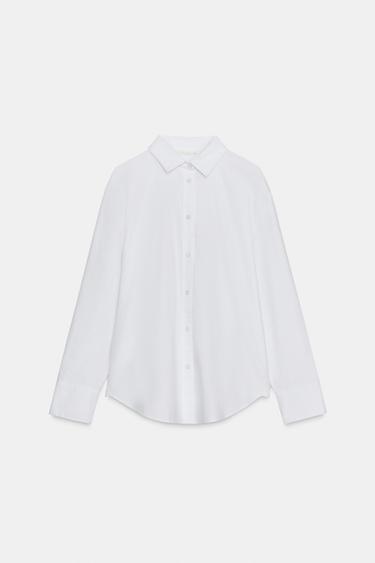 ZW COLLECTION OXFORD SHIRT - White by Zara