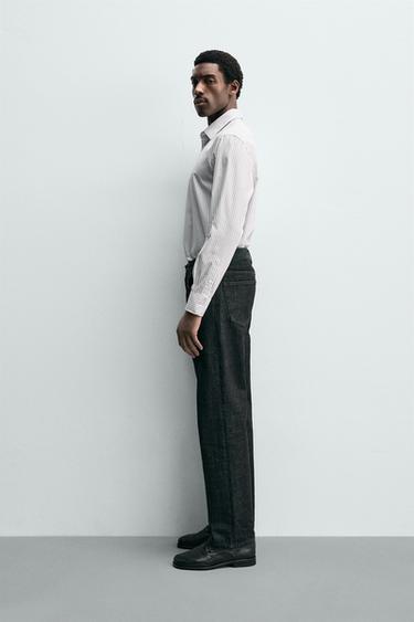 CHEMISE STRUCTURÉE EASY CARE - Brown Stripes de Zara - Image 3