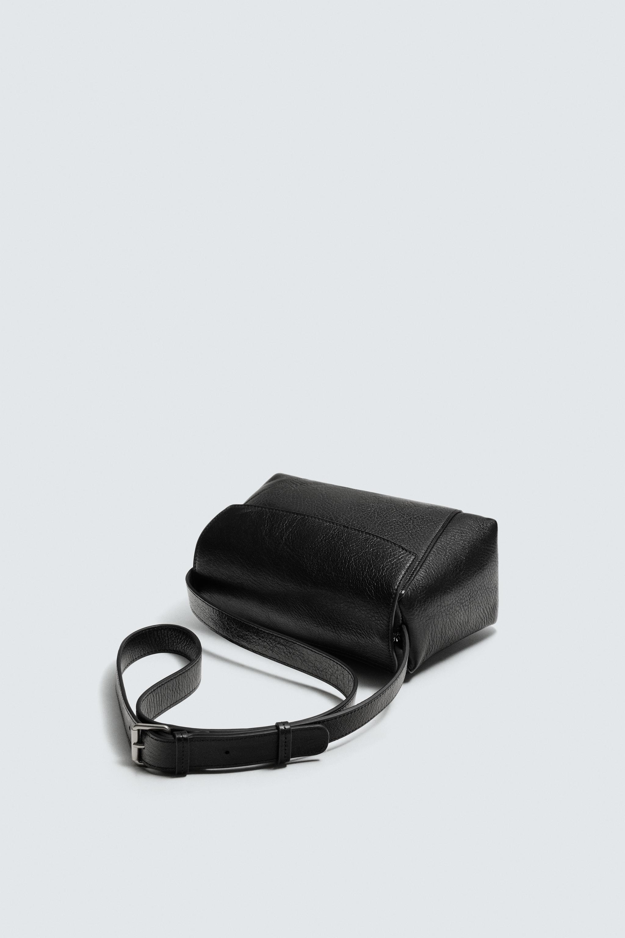 LEATHER CROSSBODY BAG M
