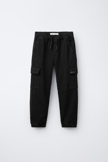 SOFT CARGO JOGGING TROUSERS - Black by Zara - Image 0