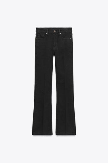 ZW COLLECTION LOW-RISE BOOTCUT JEANS - Black by Zara