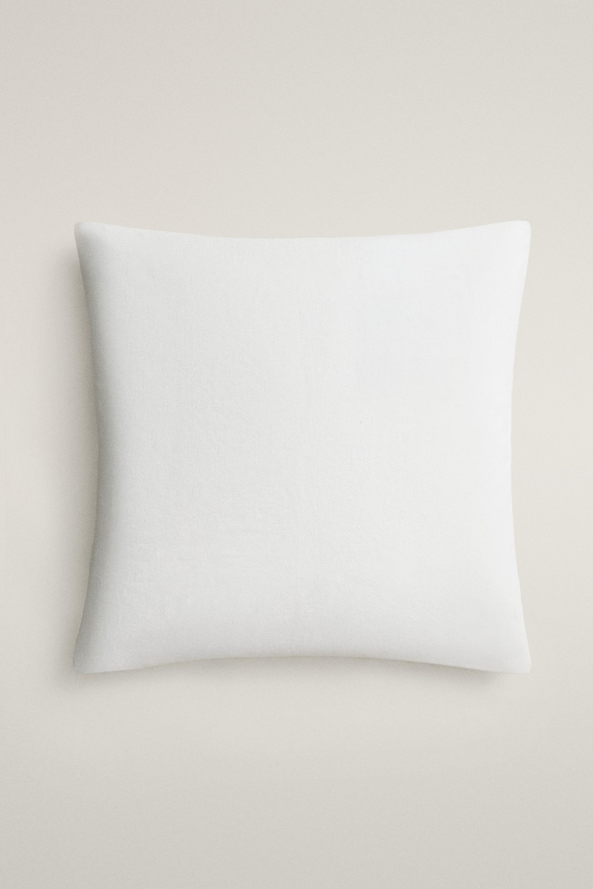 FLORAL EMBROIDERED THROW PILLOW COVER