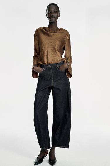 CUERPO SATINADO MANGA ABERTURA - Cobre de Zara