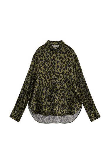 PRINTED SHIRT WITH A SATIN FINISH