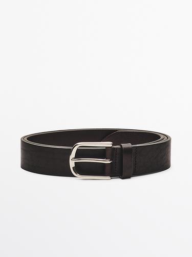 Zara Nappa leather belt - Brown