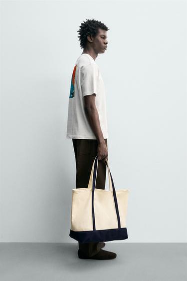 T-SHIRT BRODERIE BIMATIÈRE IMPRIMÉE - Écru de Zara - Image 3