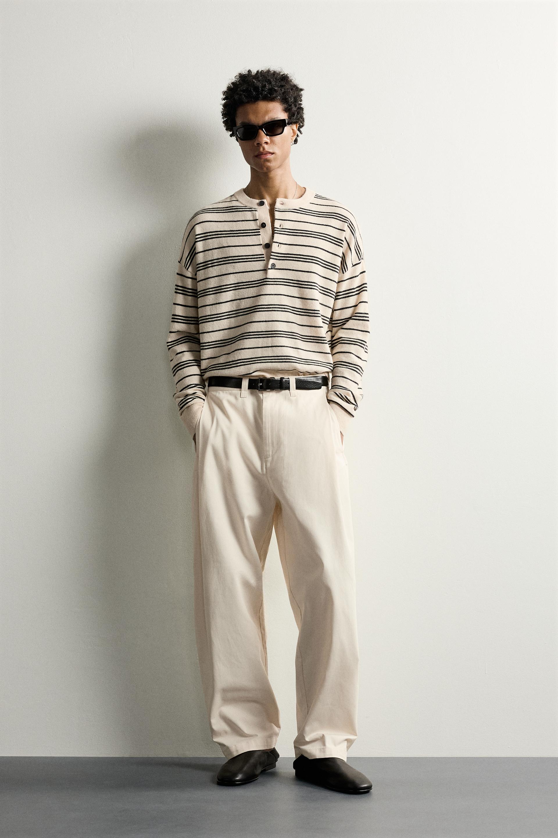 Striped Henley Jumper