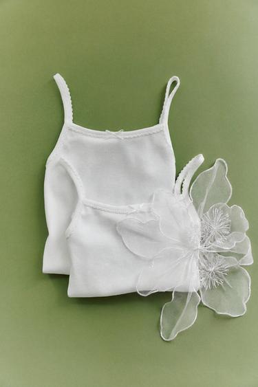 3-PACK OF VEST TOPS - White by Zara