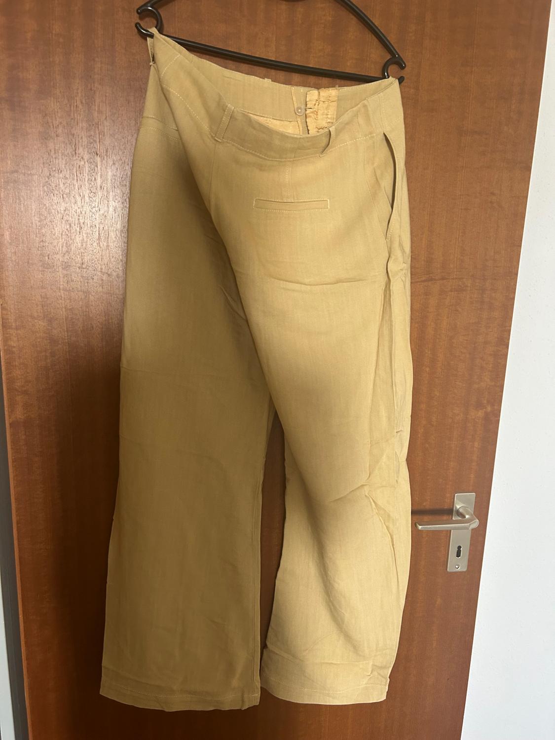 WIDE-LEG LINEN-BLEND TROUSERS - LIMITED EDITION