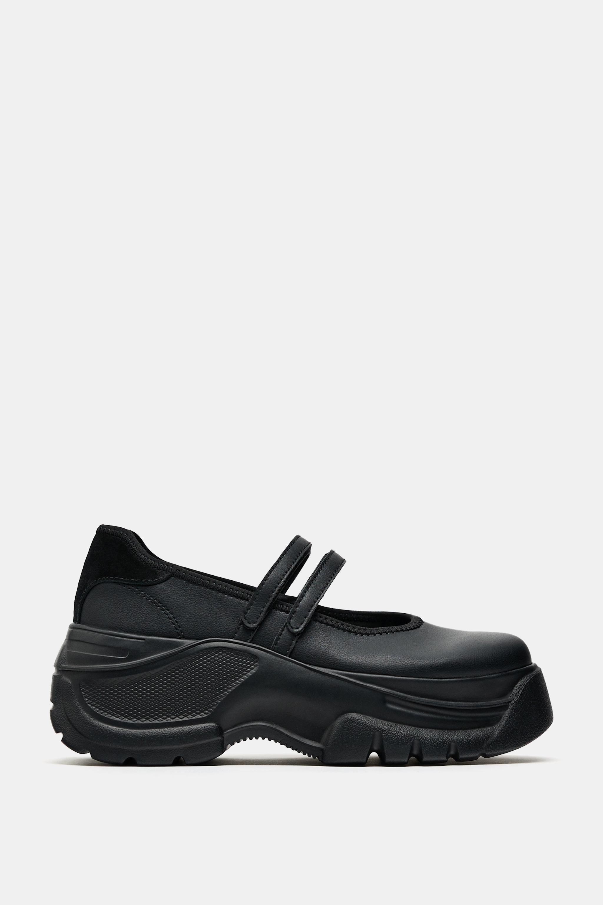 【最終値下げ❗️】ZARA バレエフラット スニーカー 36サイズ メリージェーン 新品✨️ ZARA メリージェーン バレエフラット スニーカー 36