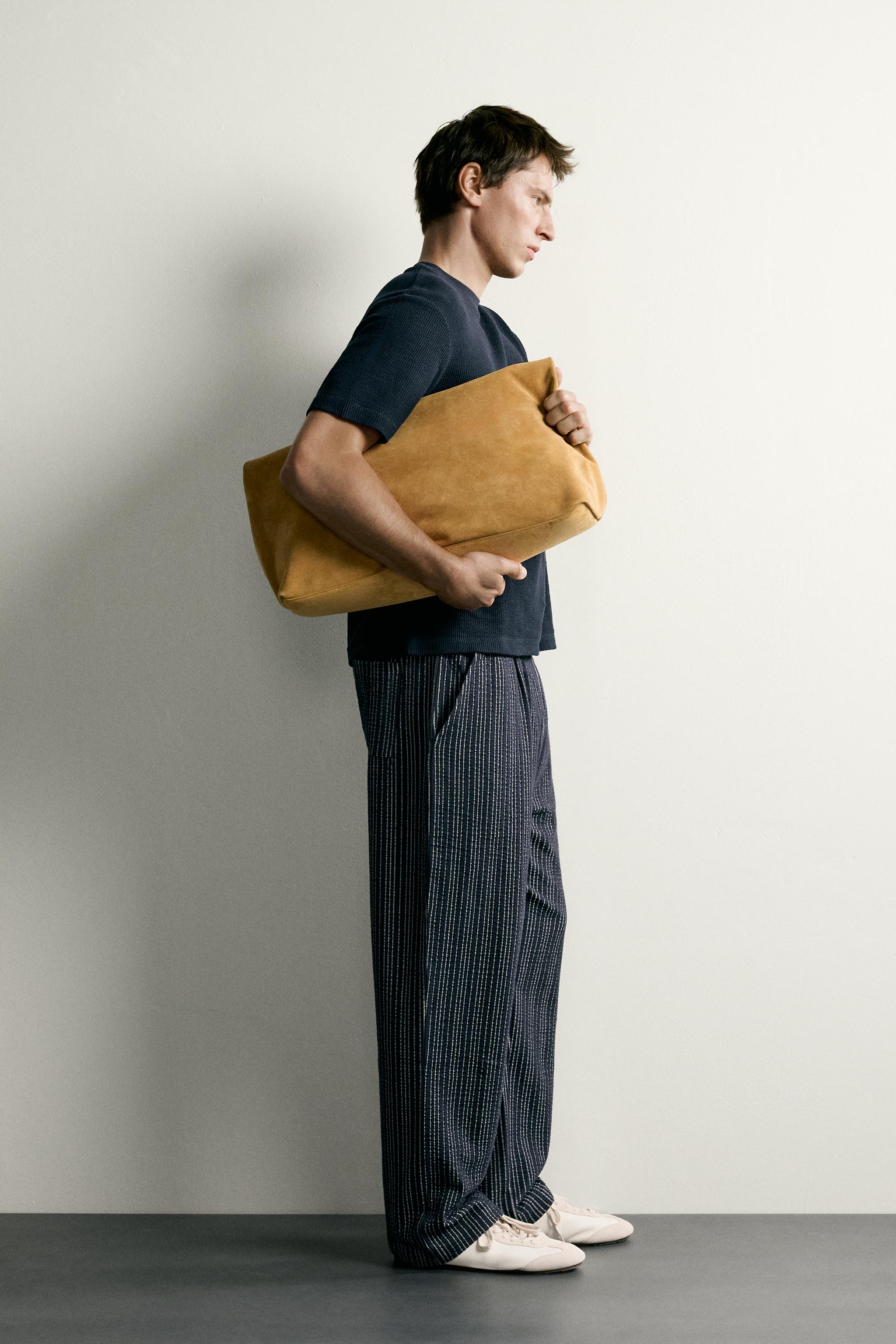PANTALON DÉCONTRACTÉ SEERSUCKER CONTRASTE
