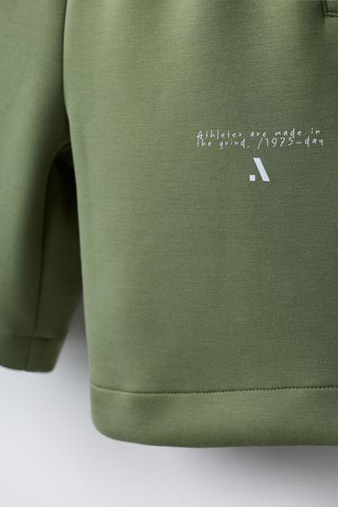 SPORTY LOGO BERMUDA SHORTS - Mid-green by Zara - Image 3