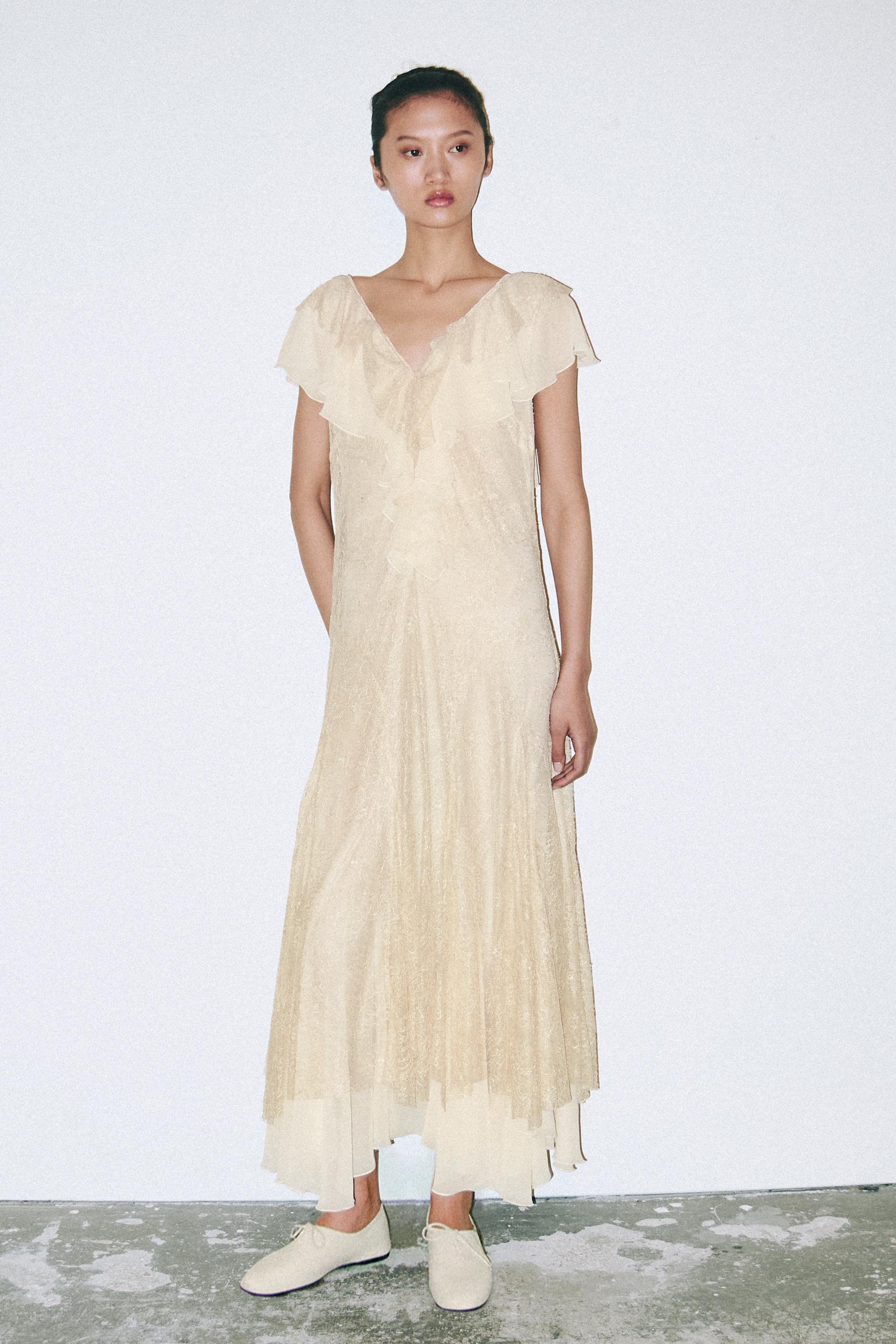 ROBE VOLANTS DENTELLE ZW COLLECTION