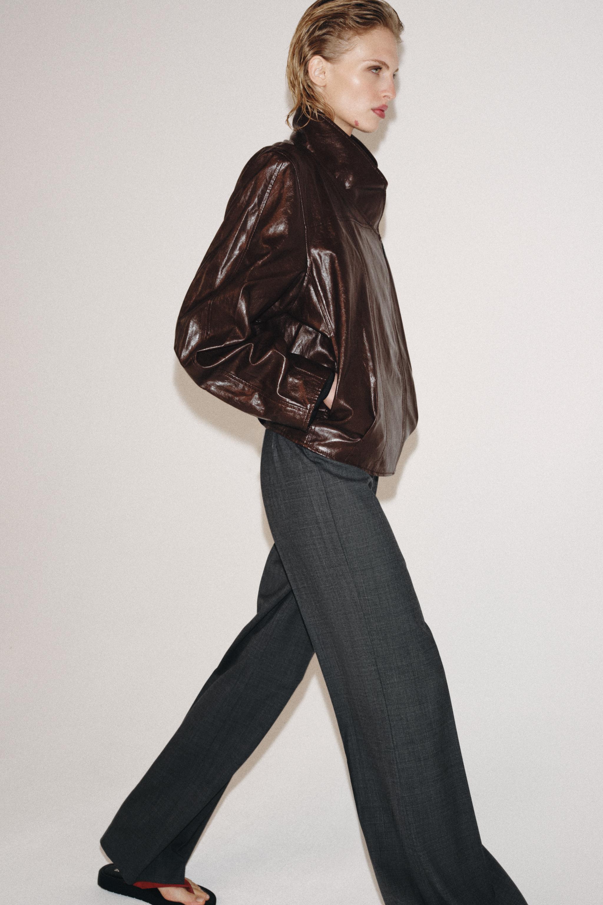 ZW COLLECTION FAUX LEATHER JACKET
