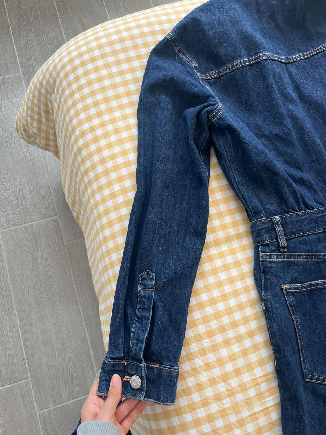 TRF WIDE LEG DENIM JUMPSUIT - Image 8