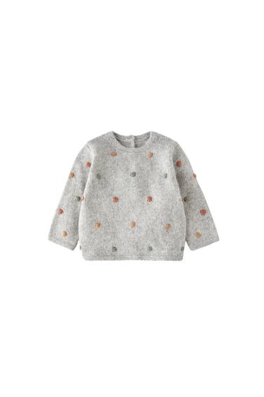 EMBROIDERED BALL SWEATER