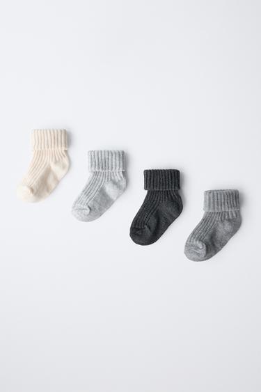 FOUR-PACK OF SOCKS IN A BOX - Grey by Zara - Image 3