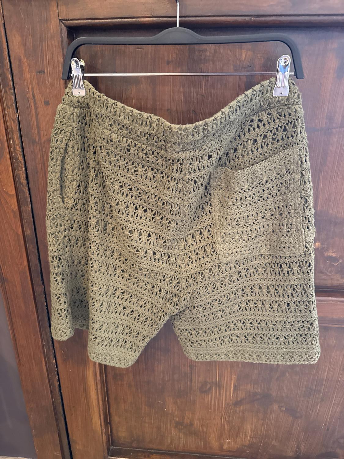 TEXTURED CROCHET BERMUDA SHORTS - Image 3