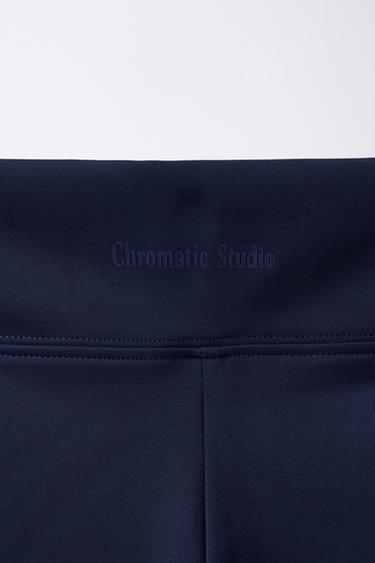 LEGGING CYCLISTE SPORTIF AVEC BANDES LATÉRALES - Bleu marine de Zara - Image 3