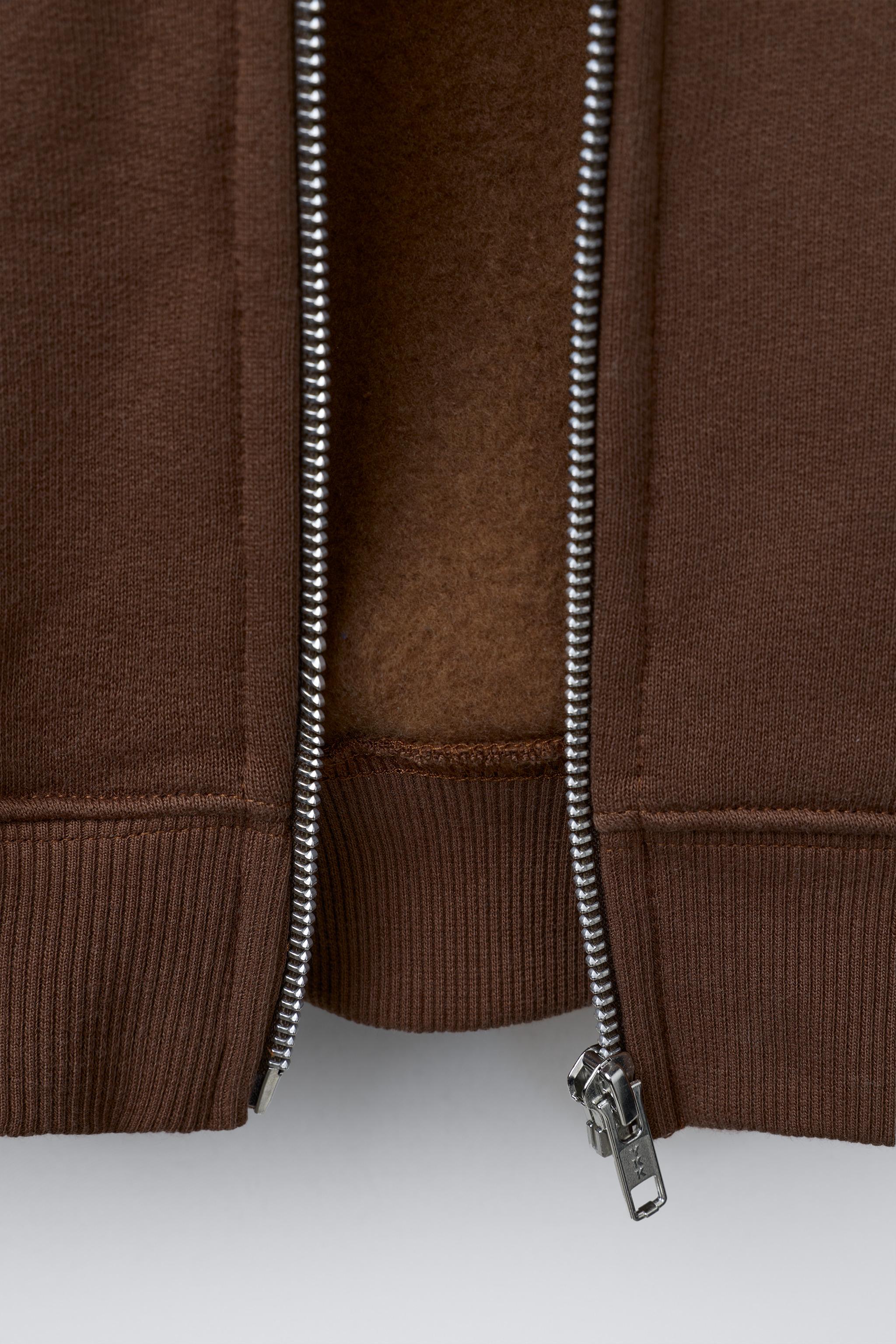 BONILLA A LA VISTA ® X ZARA ZIP-UP SWEATSHIRT - Brown | ZARA