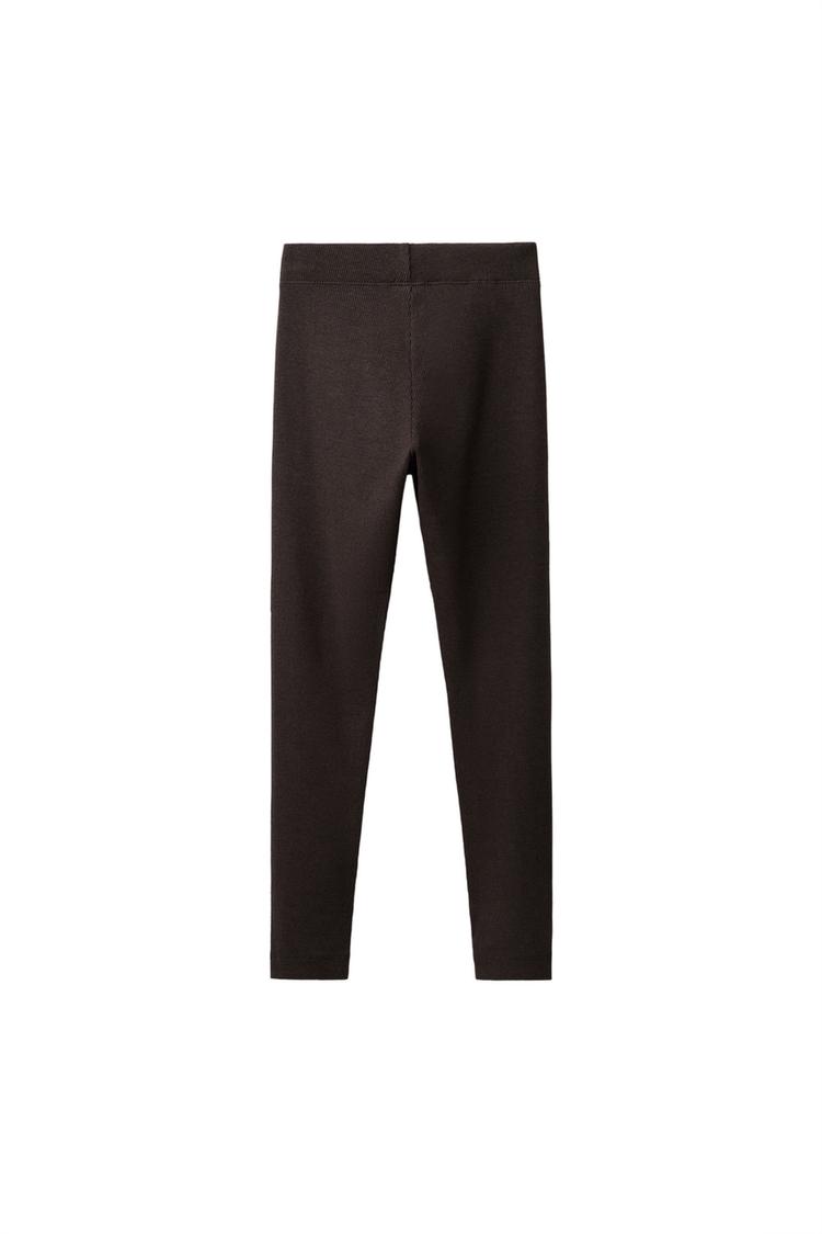 Leggings acanalados con etiqueta 2