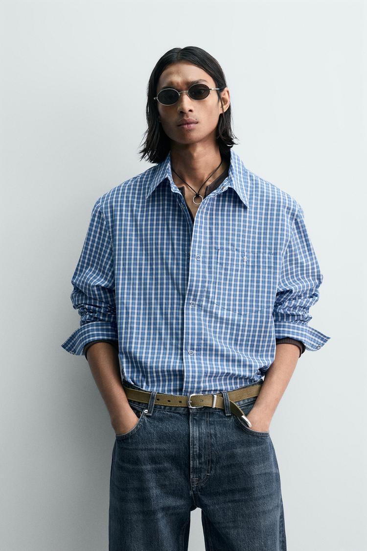 ZARA RELAXED FIT CHECK SHIRT