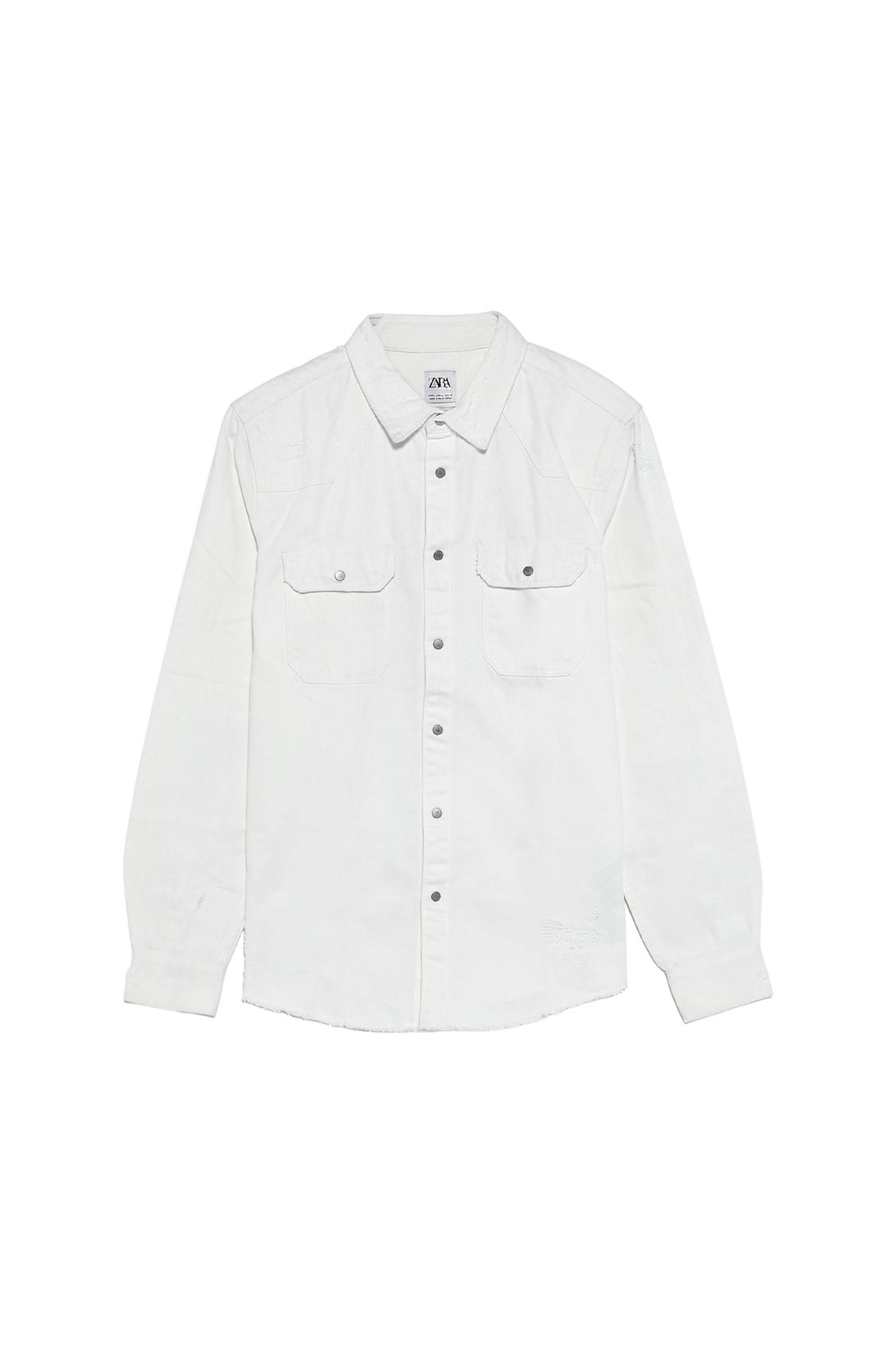 RIPPED DENIM OVERSHIRT - Image 6