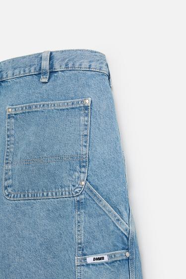 CARPENTER POCKET DENIM BERMUDA SHORTS - Blue by Zara - Image 9