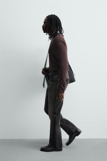 FLARE FIT JEANS - Charcoal by Zara - Image 5