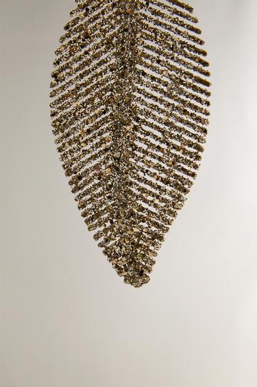SPARKLY LEAF CHRISTMAS TREE DECORATION - Cava by Zara - Image 3