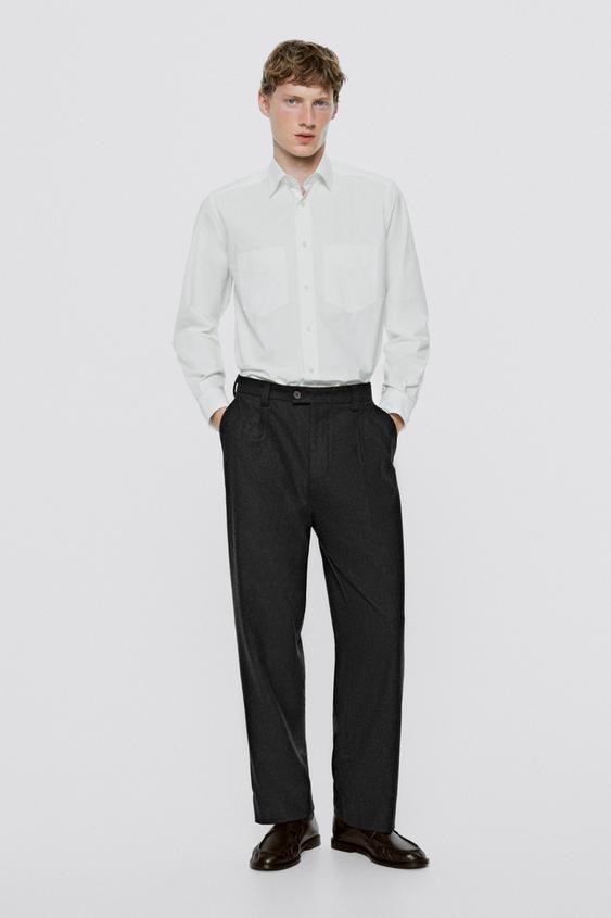 Zara Regular fit shirt with pocket detail - LIMITED EDITION - White - Image 0